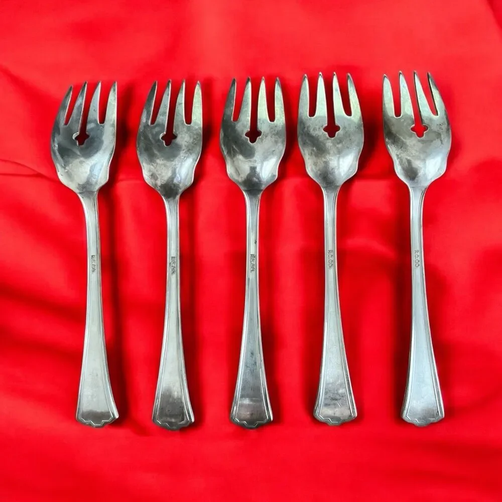 Vintage ROCO Forks Silverplate Flatware 6